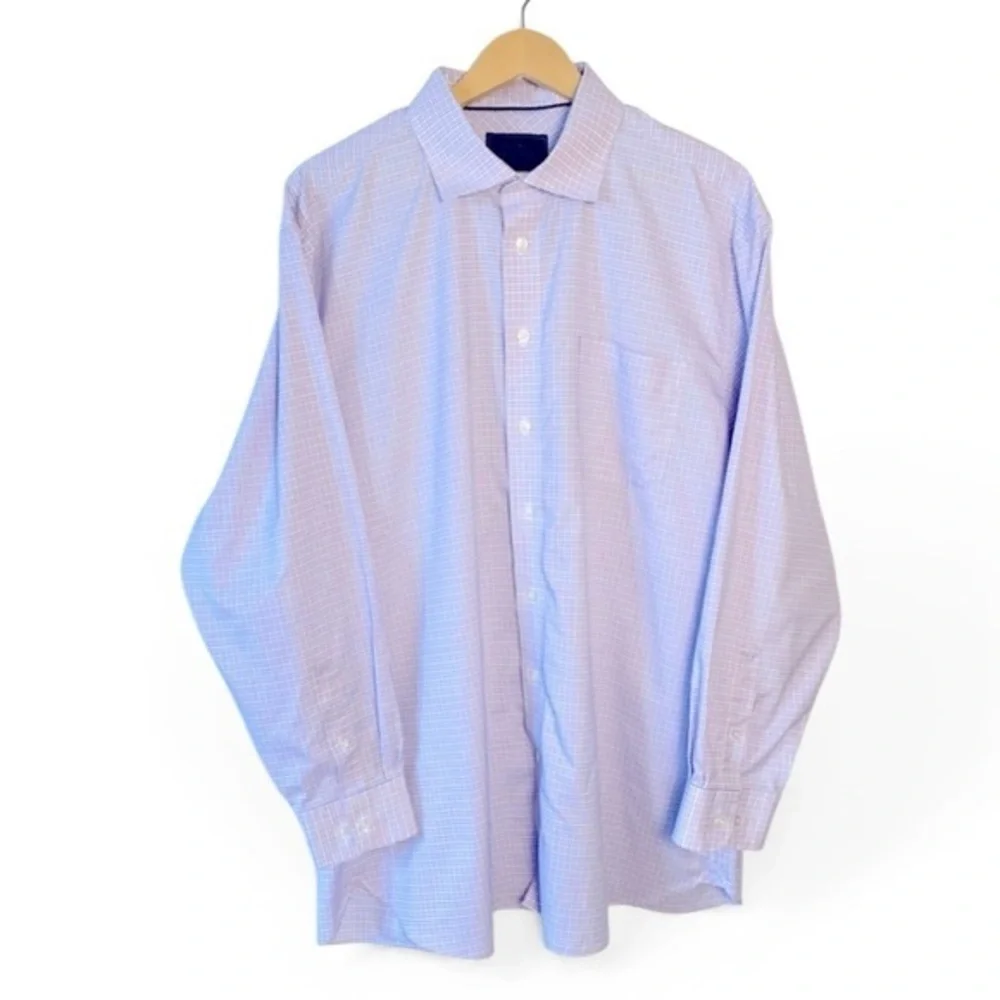JOS A. BANK RESERVE PLAID BUTTON DOWN‎ SHIRT MENS SIZE 18-35 - Picture 2 of 9